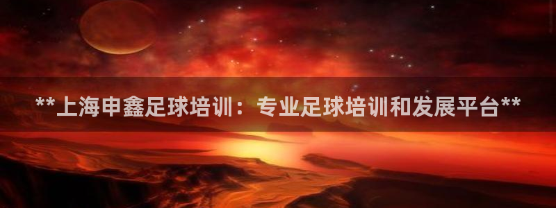 尊龙凯时网站首页手机登录：**上海申鑫足球培训：专业